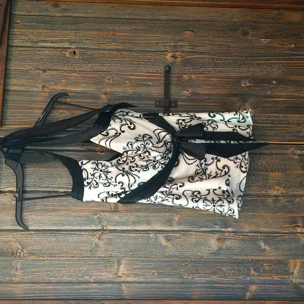 White House Black Market silk formal halter top
